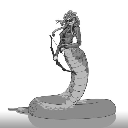 Медуза Горгона Ламия арт