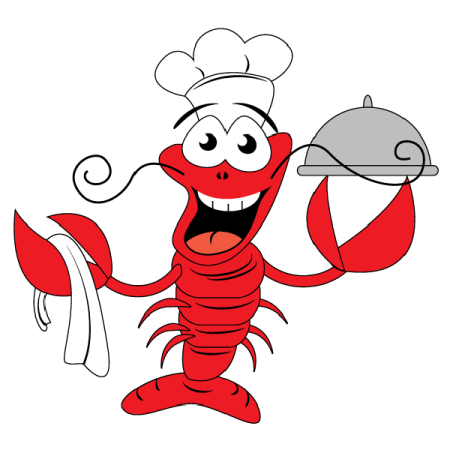 Мультяшная креветка в колпаке