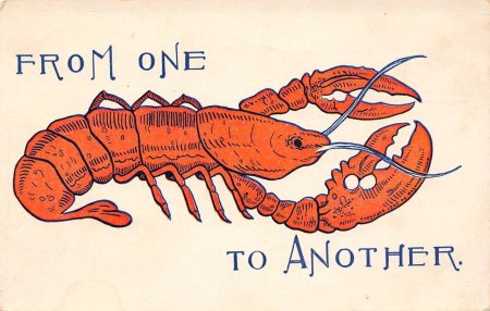 Лобстер надпись