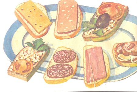 Бутерброд рисунок