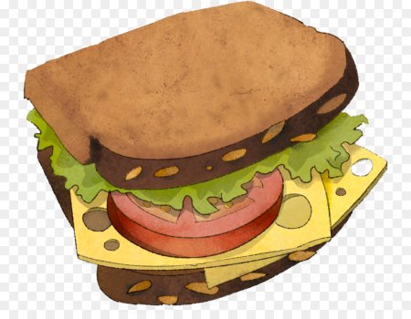 Нарисовать бутерброд