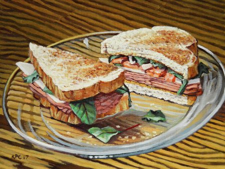 Сэндвич с салями