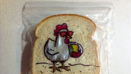 Необычный бутерброд рисунок карандашом