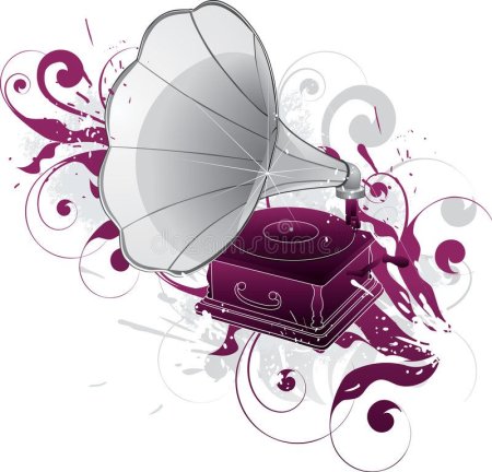 Граммофон вектор