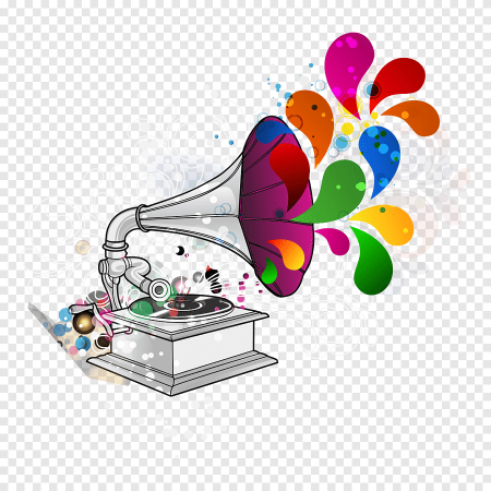 Граммофон мультяшный