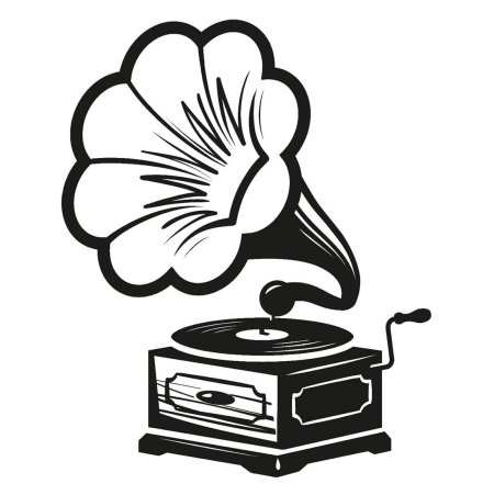 Граммофон раскраска