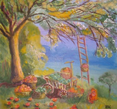 Рисование праздник урожая