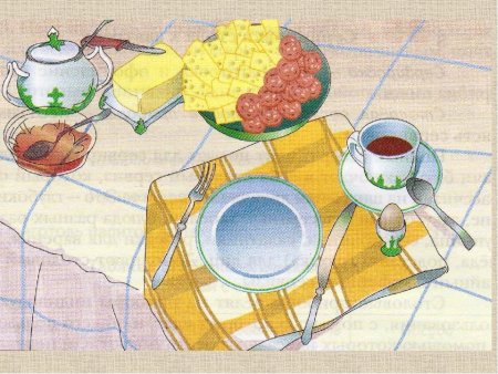 Сервировка стола рисунок