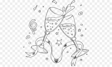 Раскраска бокал