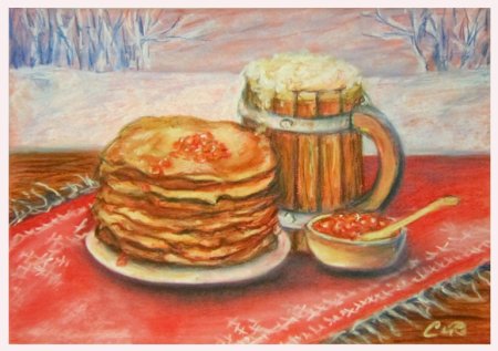 Масленица рисунок