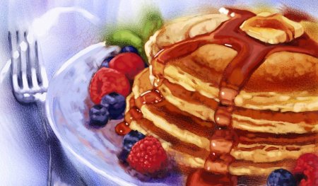 Блинчики рисовать