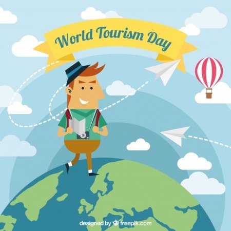 Рисунок ко Дню туризма