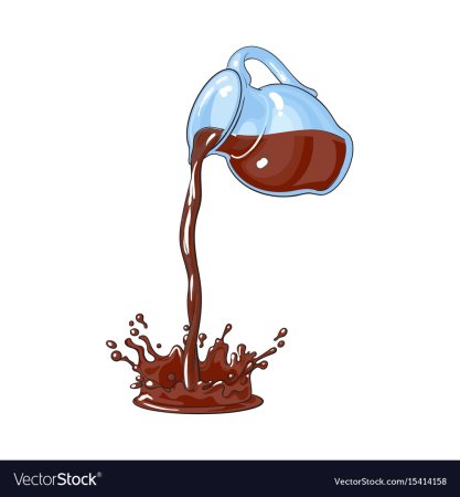 Из кружки льется вода рисунок