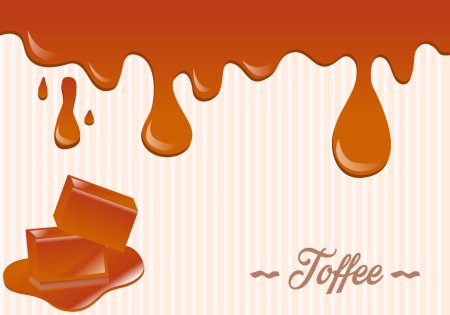 Жидкая карамель вектор