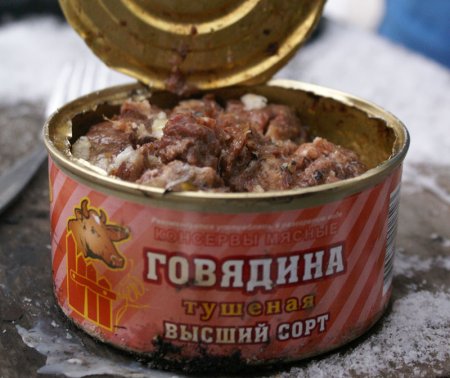 Мясные консервы открытые