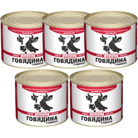 Говядина Русь тушеная высший сорт 525г 210 ₽ в корзину