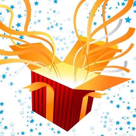 Подарочная коробка взрывается