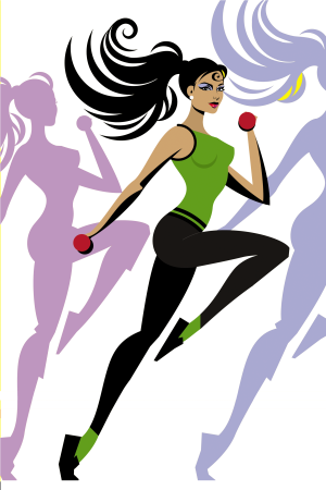 Фитнес иллюстрации