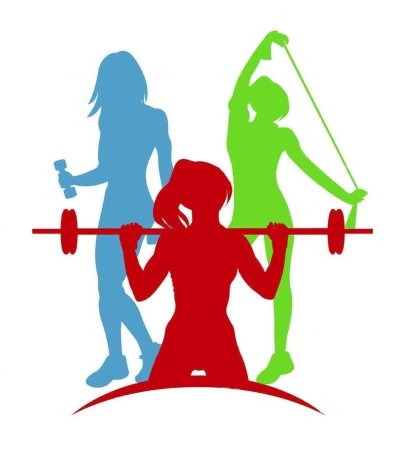 Кружок фитнес эмблема