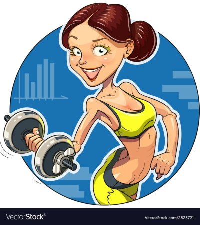 Рисунок фитнесиста