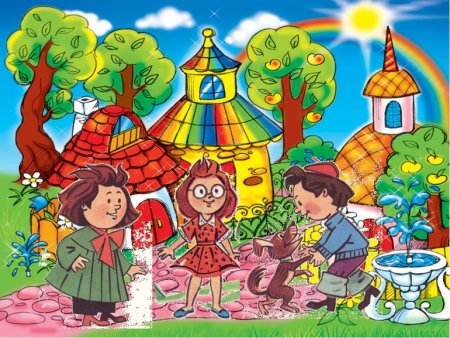 Незнайка в цветочном городе