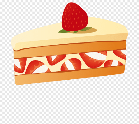 Фруктовый торт вектор