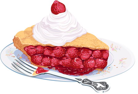 Рисунок пирога с вишней