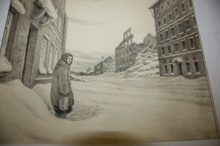 Блокада Ленинграда нарисова