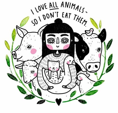 Вегетарианец рисунок