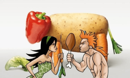 Вегетарианец рисунок