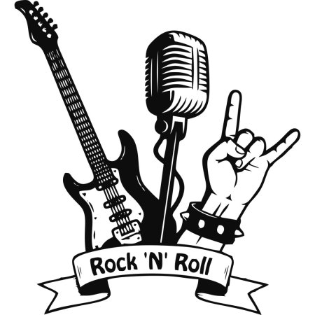 Наклейки в стиле рок