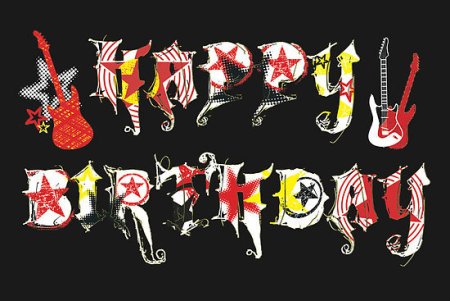 С днем рождения в стиле рок