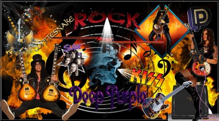 Коллаж на тему рок