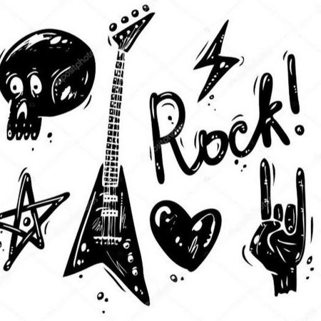 Небольшие рисунки в стиле рок