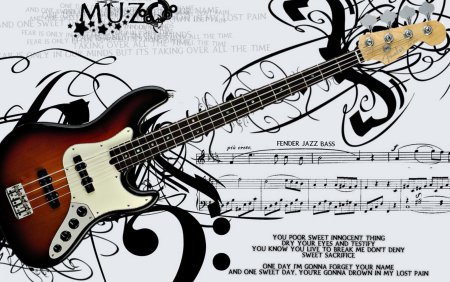 Открытки с бас гитарой