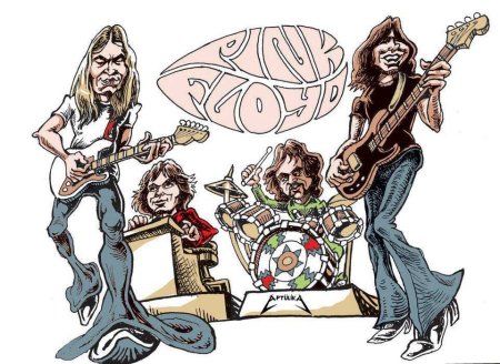 Rock группа Slade шаржи