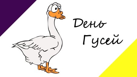 Прикольный Гусь с днем рождения