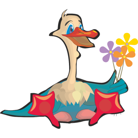 Утка рисунок