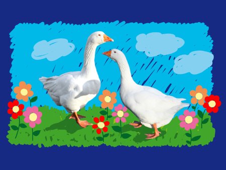 Два гуся для детей
