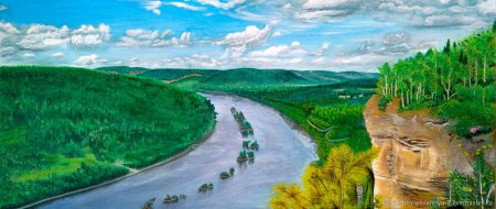 Вишера река живопись