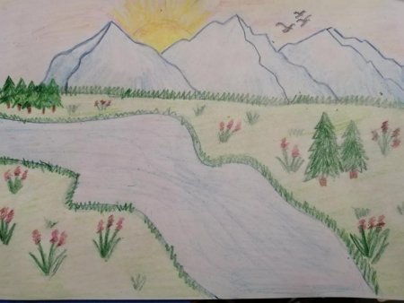 Рисунки дошкольников природа Урала