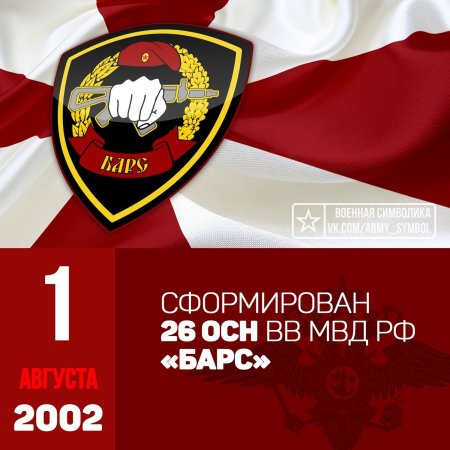 1 Августа 1994 г сформирован отряд спецназначения ВВ МВД Русь