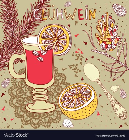 Глинтвейн рисунок