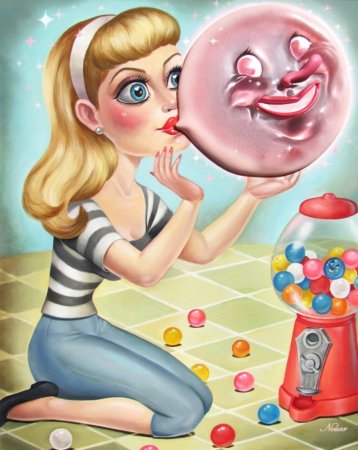 Пузырь от жвачки