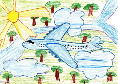 Рисуем авиации дети