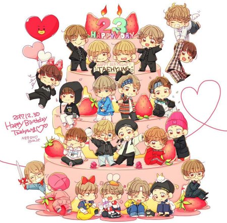BTS С днем рождения