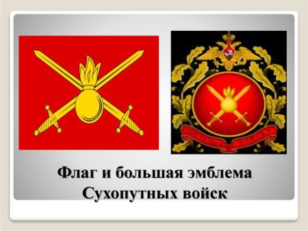 Эмблема и флаг сухопутных войск