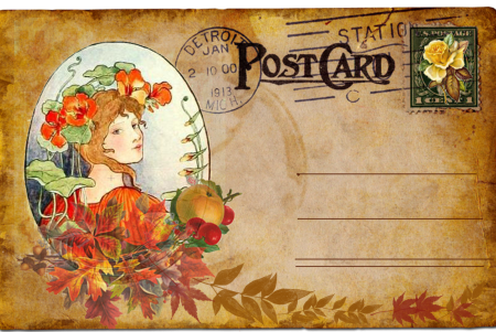 Винтажная Почтовая открытка