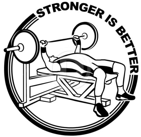 Жим лежа значок