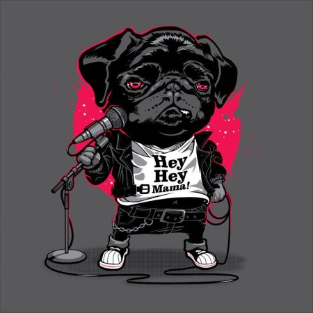 Граффити с собачкой